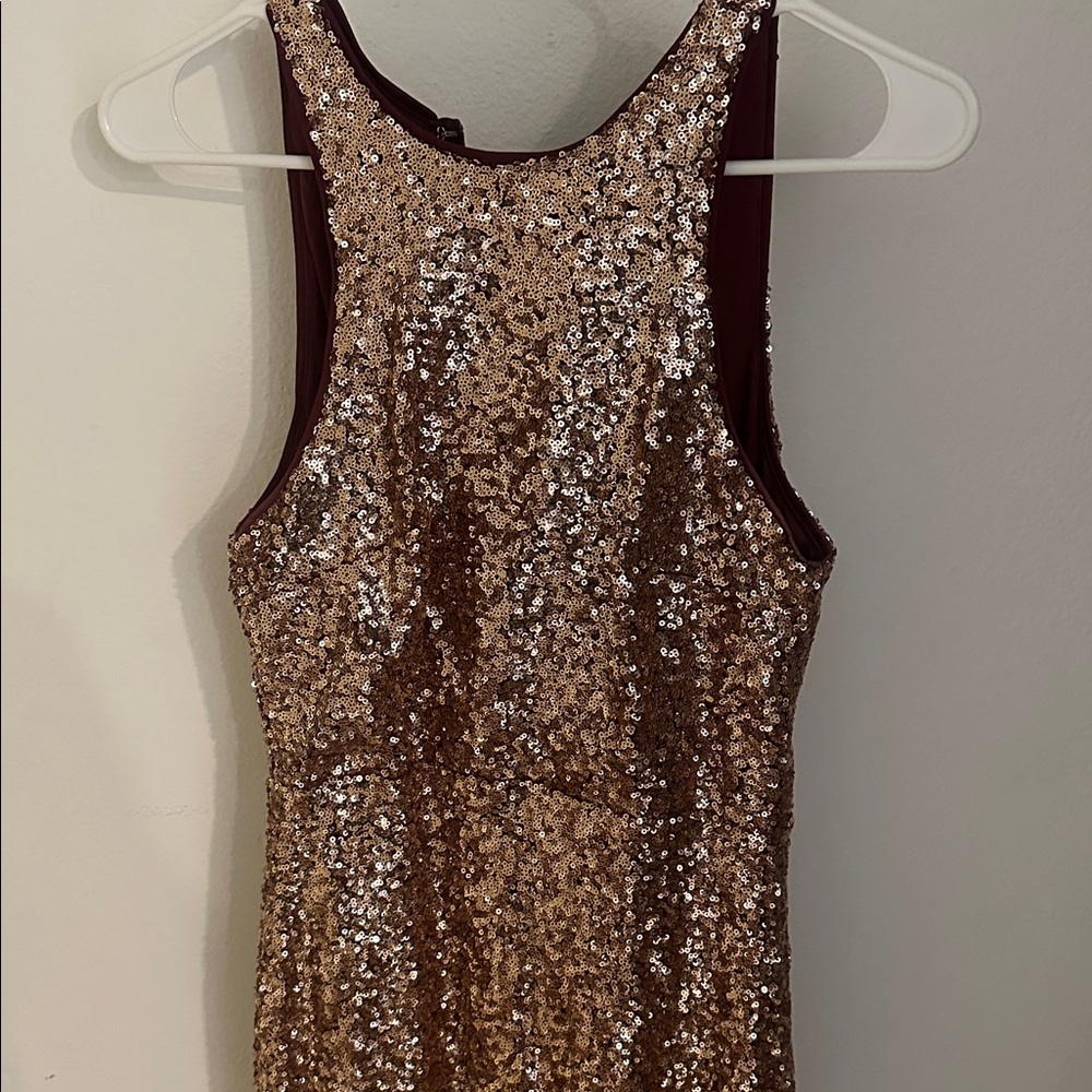 Gold Sequin Sleeveless Dress Lulus